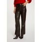Pantalon similicuir marron femme Pantalon similicuir marron femme