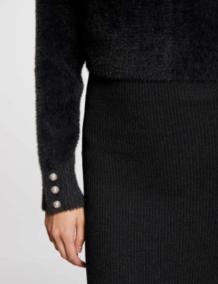 Robe pull midi ajustée