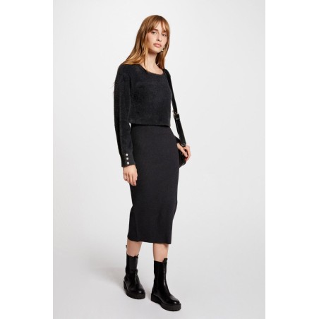 Robe pull midi ajustée