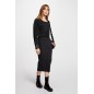 Robe pull midi ajustée