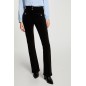 Pantalon ajusté velours sable femme