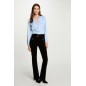 Pantalon ajusté velours sable femme
