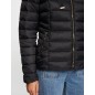 Doudoune à capuche noir femme