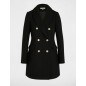 Manteau mi-long avec boutons taupe femme Manteau mi-long avec boutons taupe femme