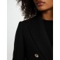 Manteau mi-long avec boutons taupe femme Manteau mi-long avec boutons taupe femme