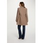 Manteau mi-long avec boutons taupe femme Manteau mi-long avec boutons taupe femme