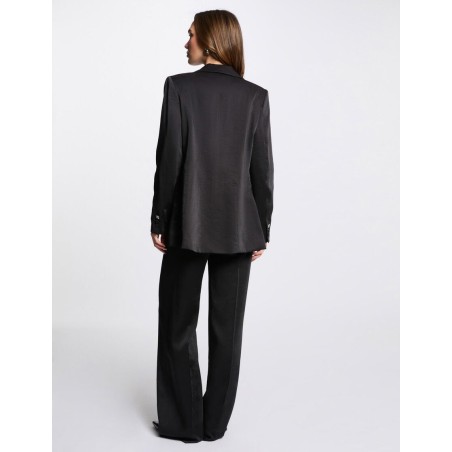 Blazer suédine noir femme