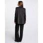 Blazer suédine noir femme
