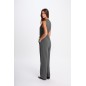 Combinaison fluide sans manches gris moyen femme