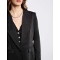 Blazer suédine noir femme