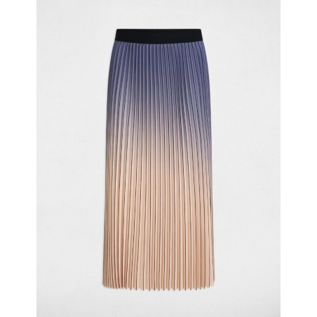 jupe plissée beige